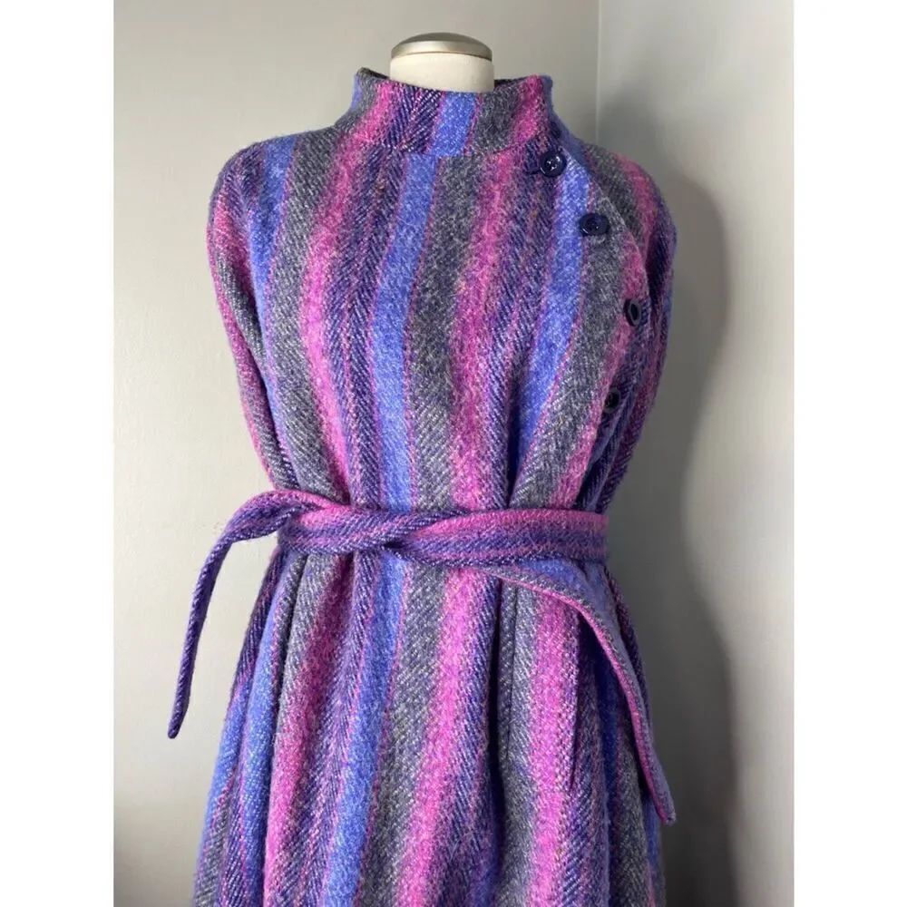 🛍️Jimmy Hourihan 1970s Irish Wool & Made in Ireland Cape/Coat RARE FIND Stunning - Picture 10 of 17